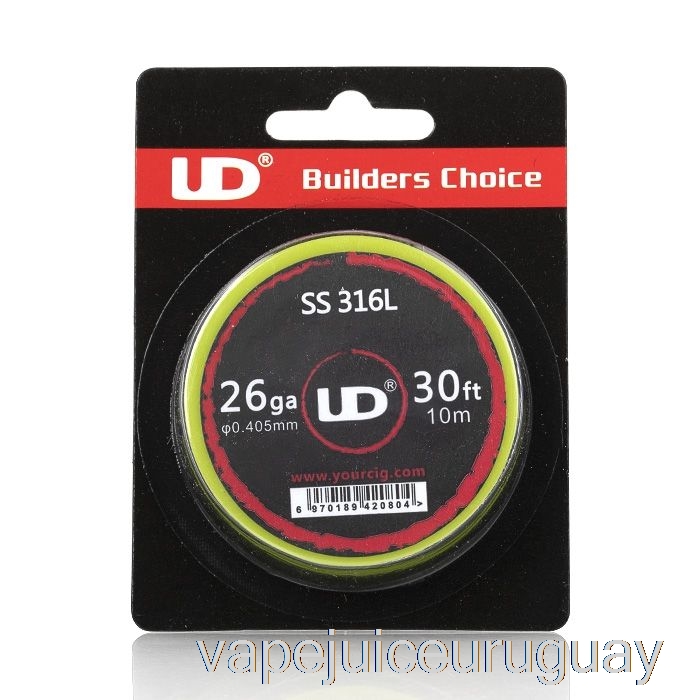 Cable Resistencia Ud Youde 26 Ga - Ss316 Acero Inoxidable Vape Uruguay